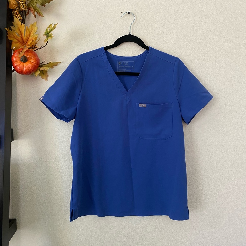 Denim Catarina scrub top